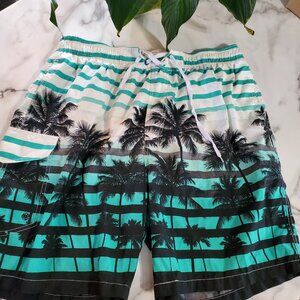APTRO Palm Trees Print Men's Swim Trunks size 2XL